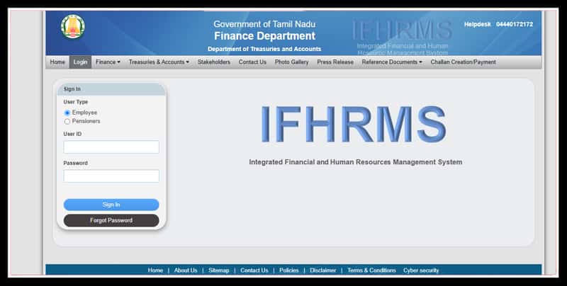 How To Ifhrms Pay Slip Login & Karuvoolam.tn.gov.in